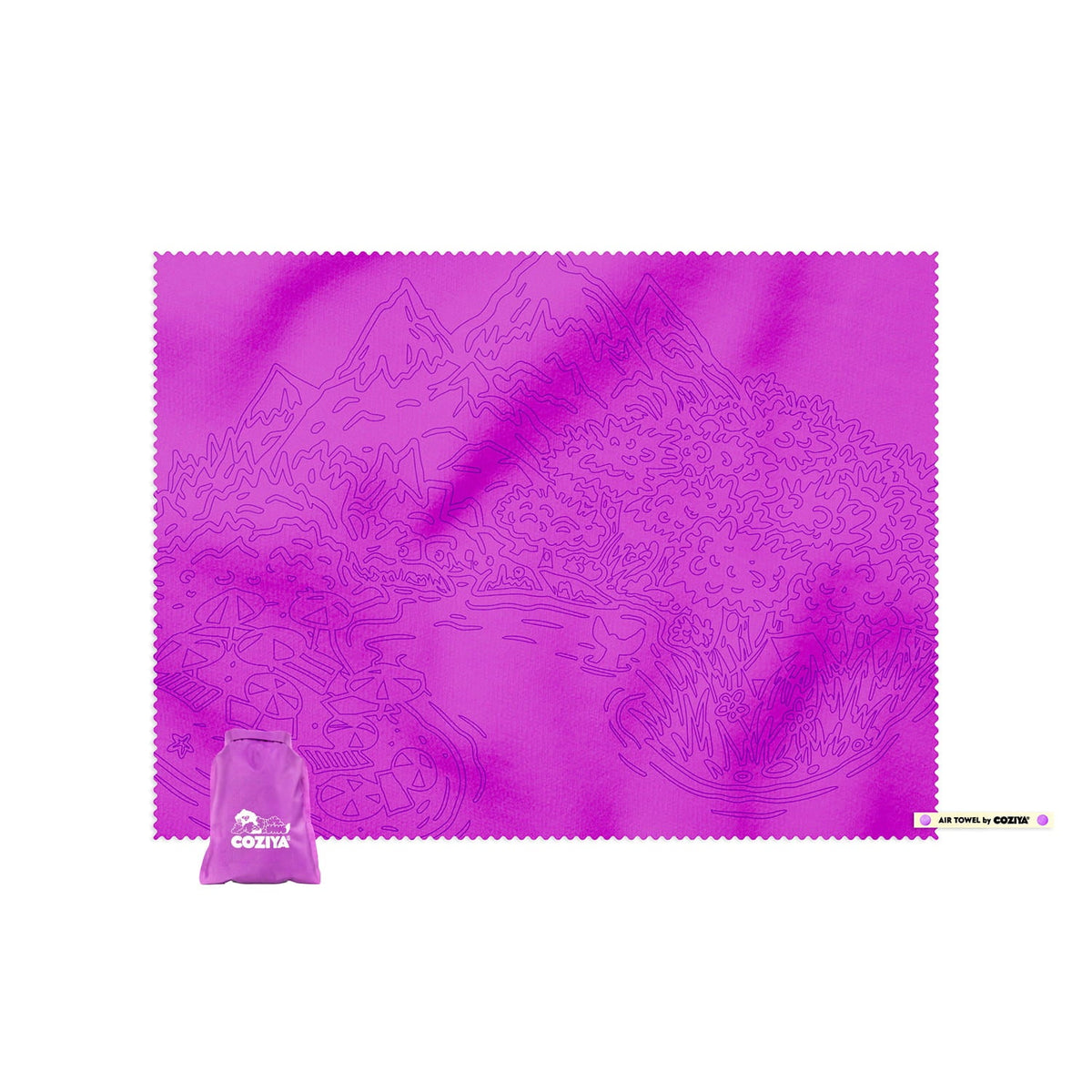 Serviette microfibre compacte - Air Towel™